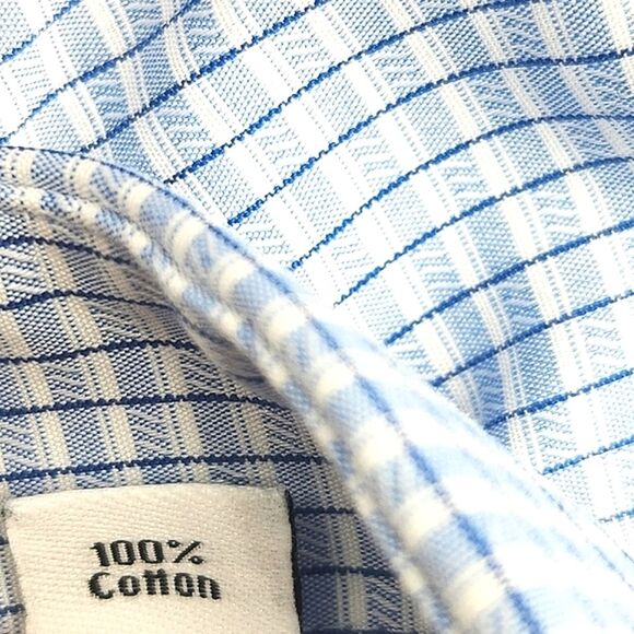 Calvin Klein Slim Fit Performance Non-Iron Men Shirt Size 15.5, 32/33 Button Up - Picture 7 of 8